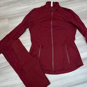 Lululemon Matching set! Leggings Sz 8 Jacket Sz 10
